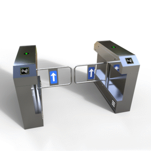 Fingerprint Recognition Reader Swing Bbarrier Gate