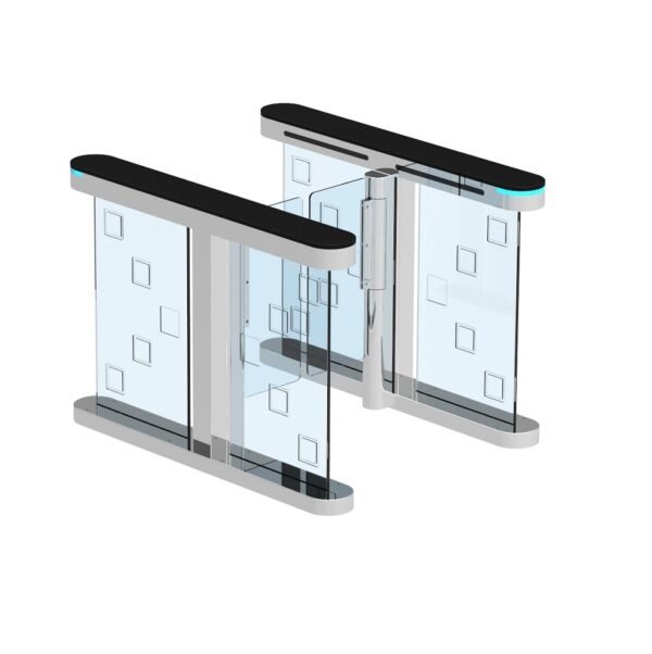 Glass Crystal Optical Swing Speed Lane Turnstile Gate - Image 2