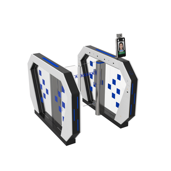 High Speed Brushed Motor High Safety Swing Barrier Gate Turnstiles - Image 2