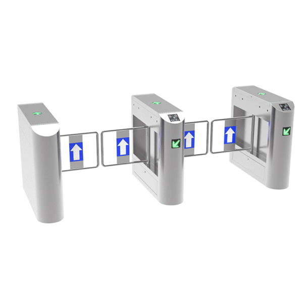 RFID Card And QR Code Swing Barrier Turnstile Gate