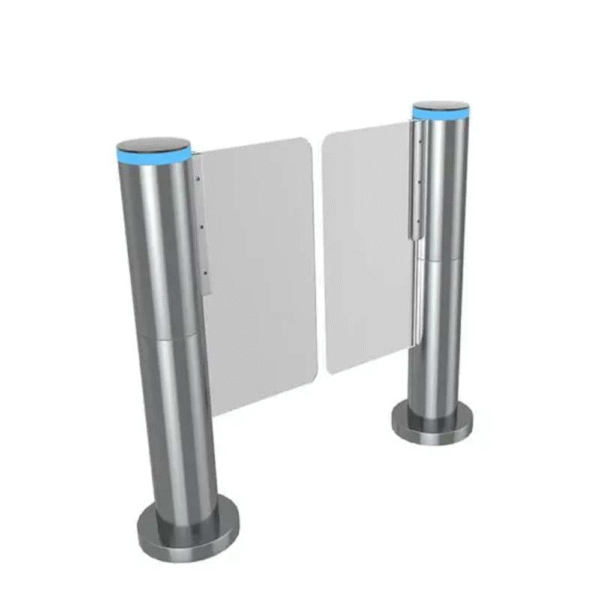 Supermarket Rfid Round Tube Swing Gate - Image 4